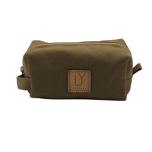 Cosmetic Bag - Khaki Canvas