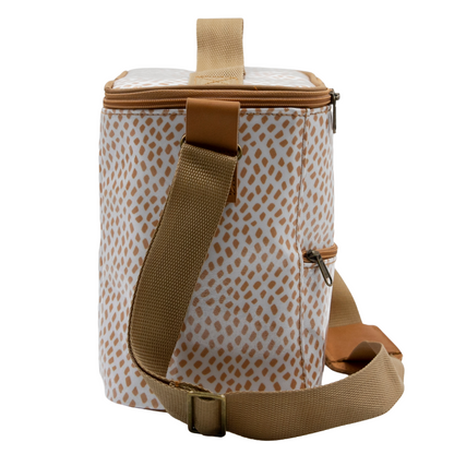 Lunch Cooler - Scatter Gold on White