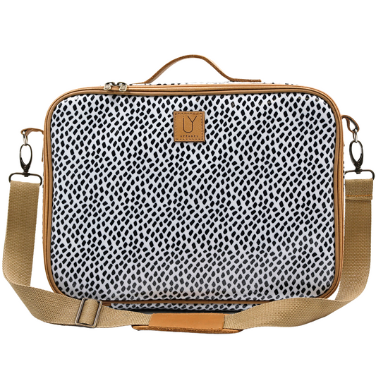 Laptop Bag - Scatter Black on White