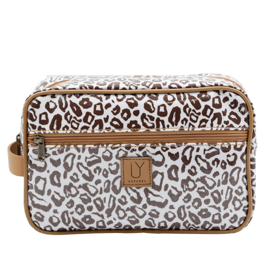 Large Toiletry Bag - African Footprint Brown