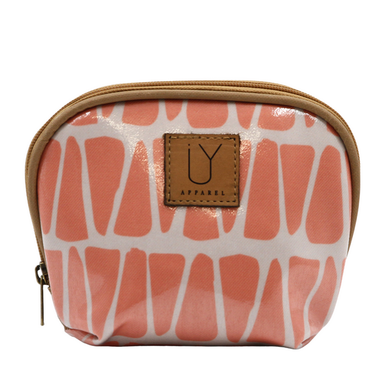 Make-up Pouch - Cracked Earth Coral