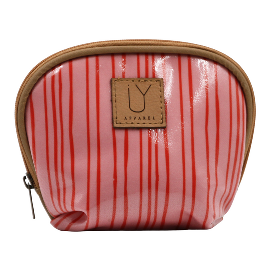 Make-up Pouch - Stripe Pink