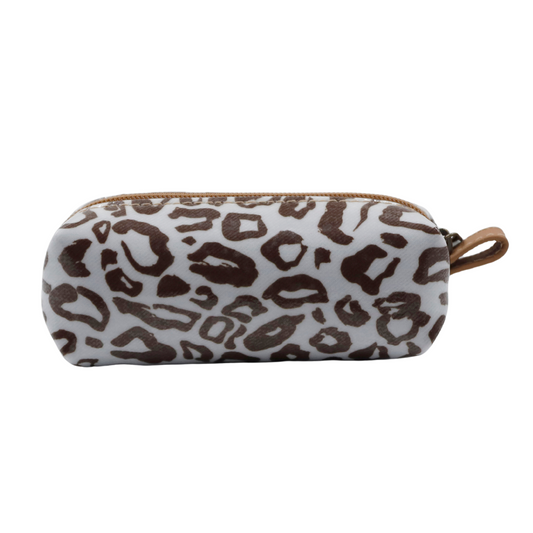 Mini Cosmetic Pouch - African Footprint Brown