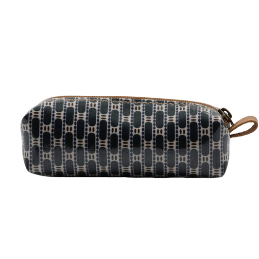 Mini Cosmetic Pouch - African Tweed Green