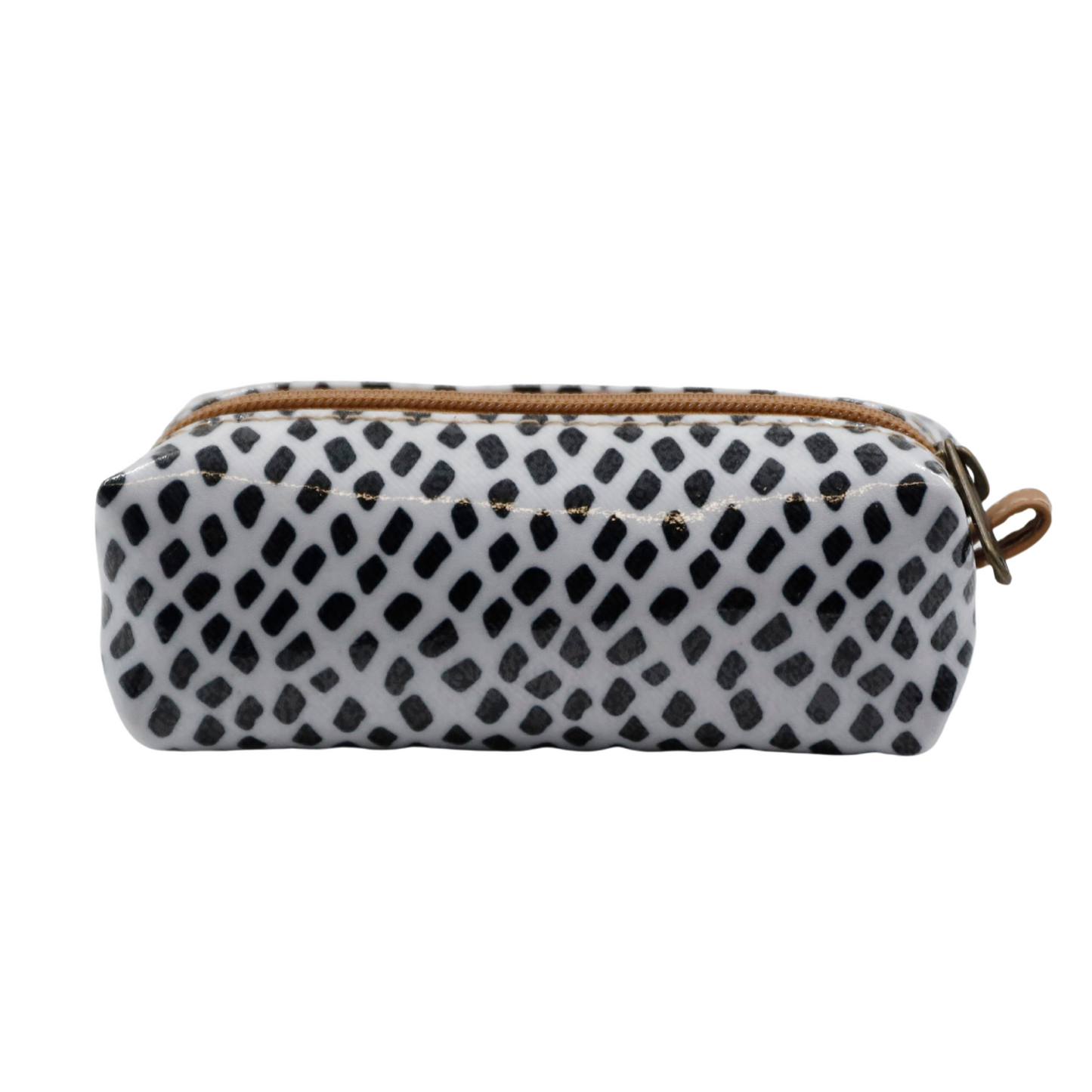 Mini Cosmetic Pouch - Scatter Black on White