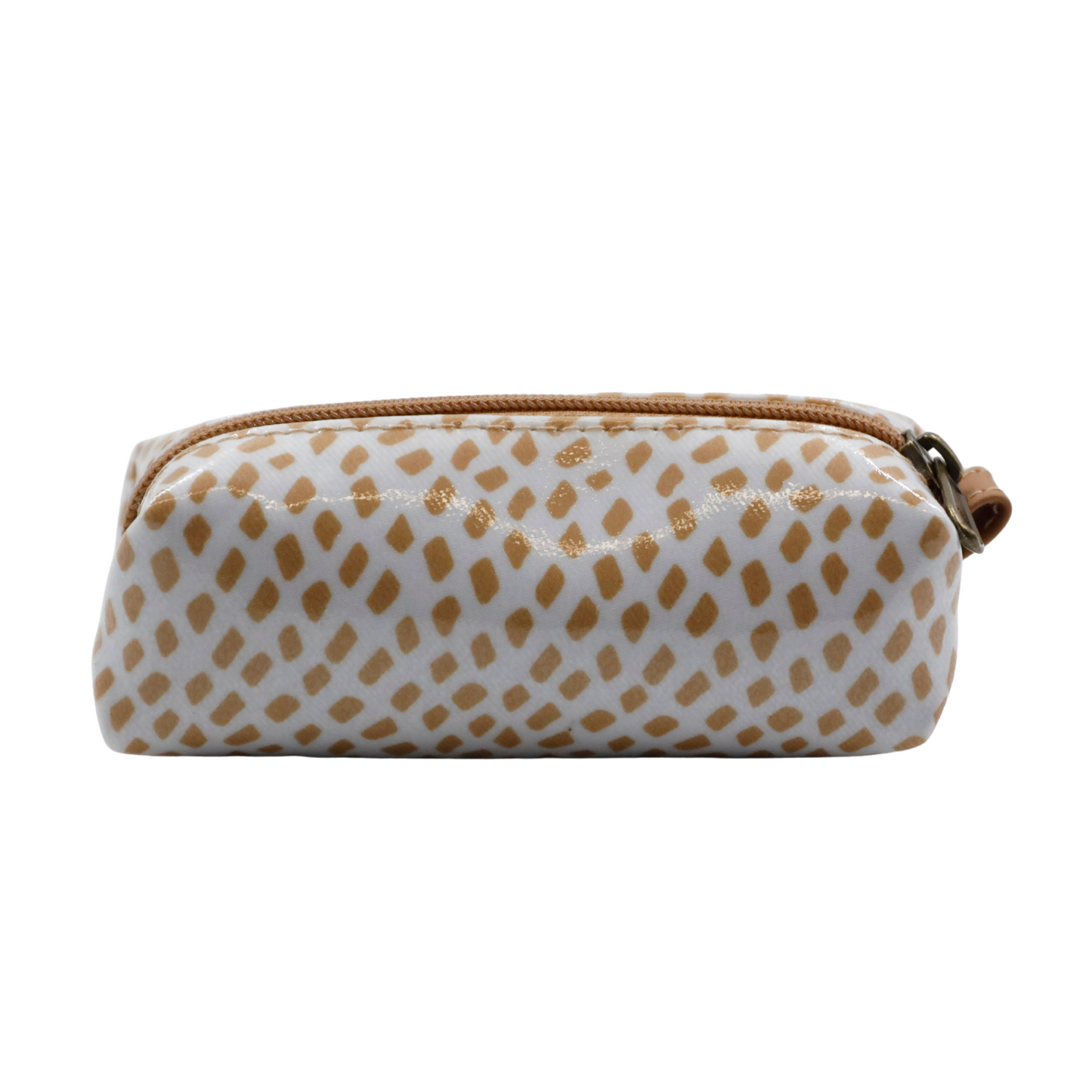 Mini Cosmetic Pouch - Scatter Gold on White