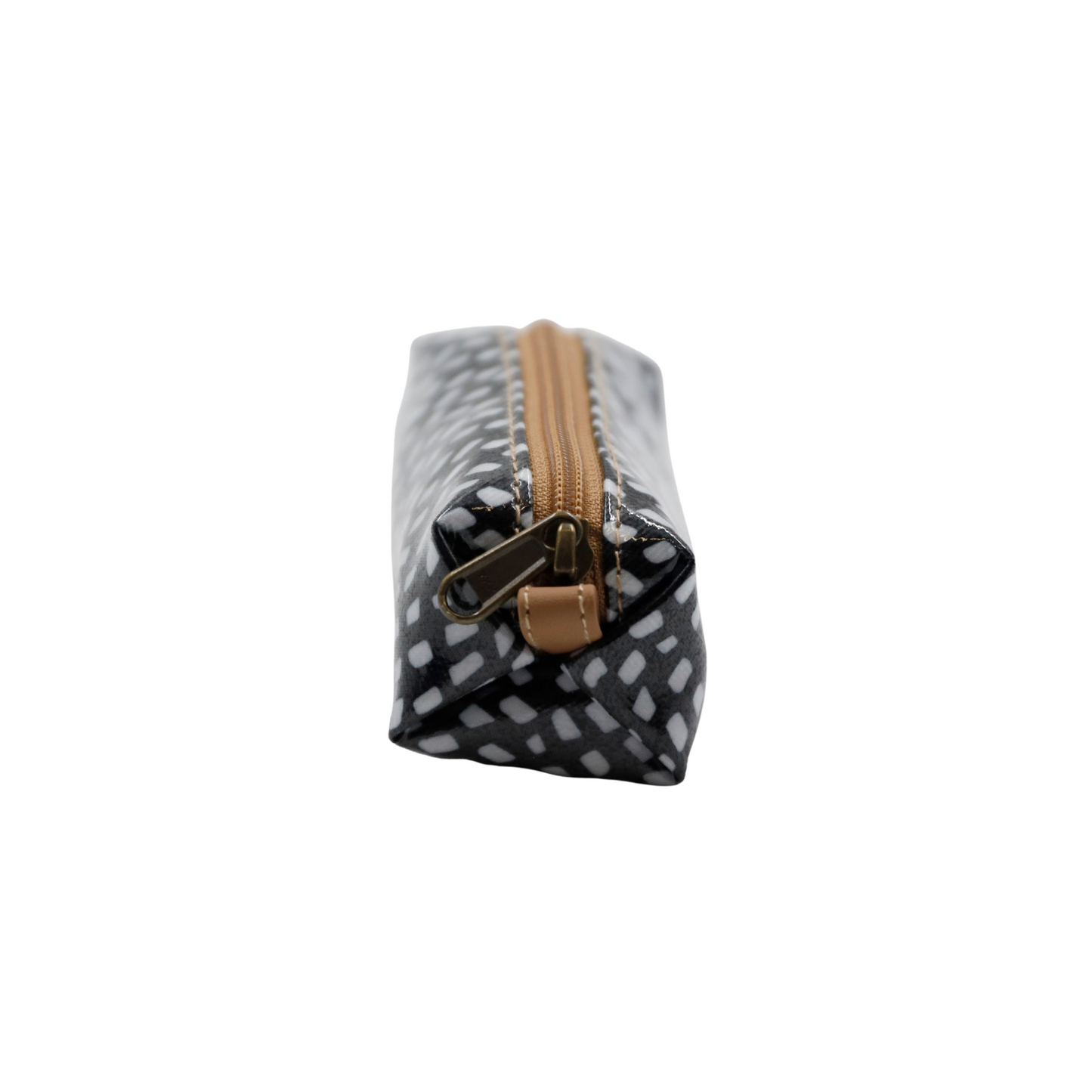 Mini Cosmetic Pouch - Scatter White on Black