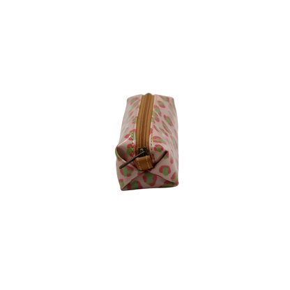 Mini Cosmetic Pouch - Leopard Pink