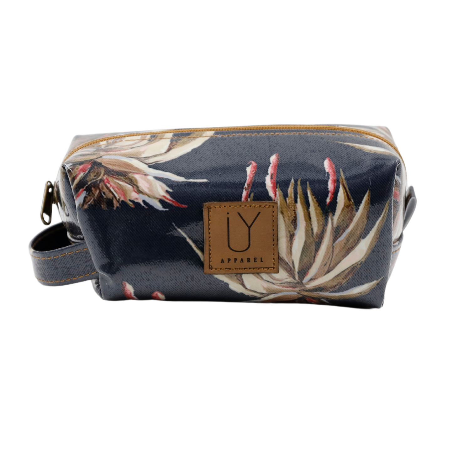 Cosmetic Bag - Navy Aloe