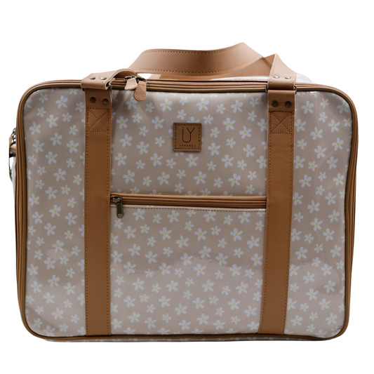 Overnight Bag with Leather Handles - Ruby Daisy