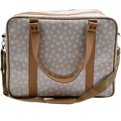 Overnight Bag with Leather Handles - Ruby Daisy