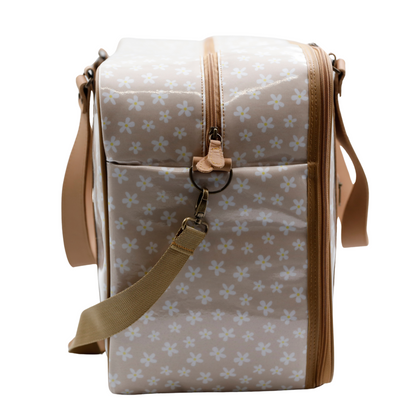 Overnight Bag with Leather Handles - Ruby Daisy