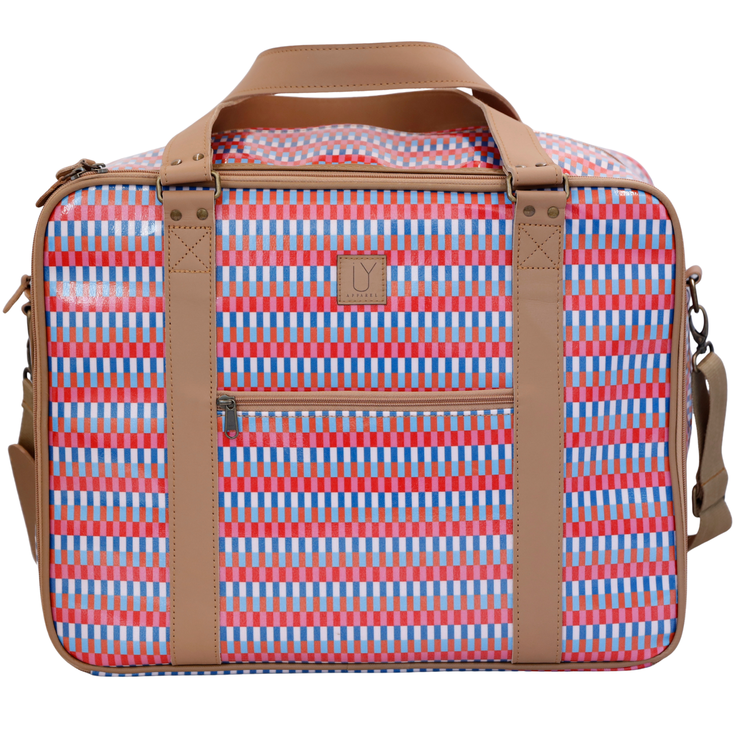 Overnight Bag with Leather Handles - Jenga
