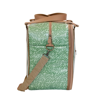 Overnight Bag with Leather Handles - Forest