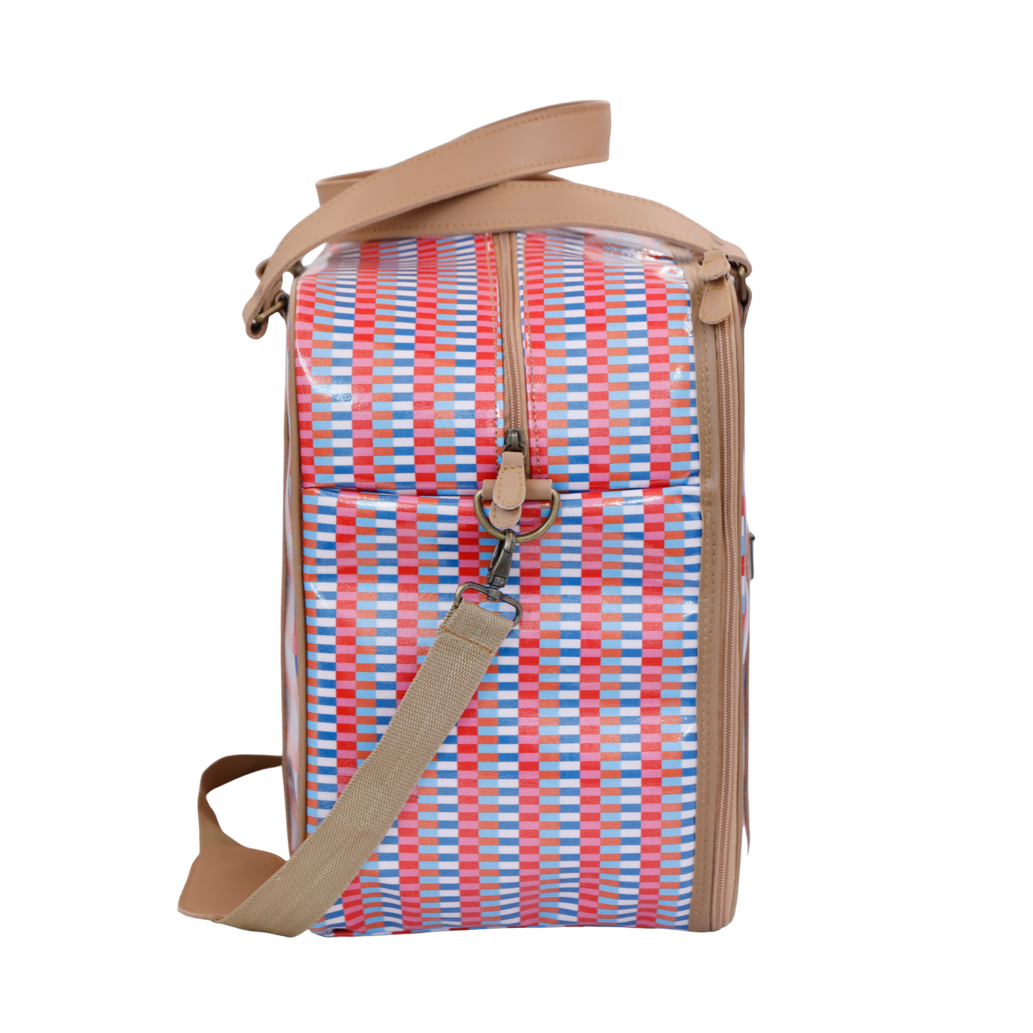 Overnight Bag with Leather Handles - Jenga