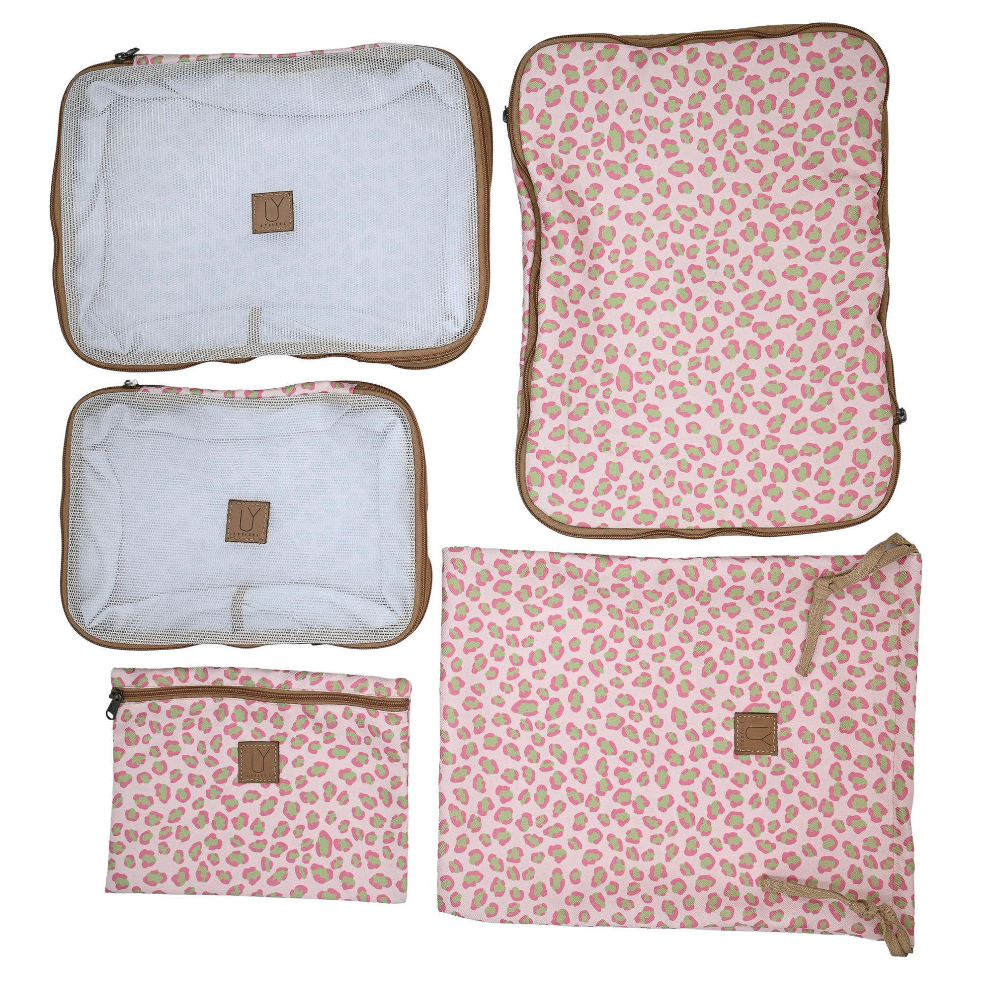 Compression Packing Pod Set - Leopard Pink