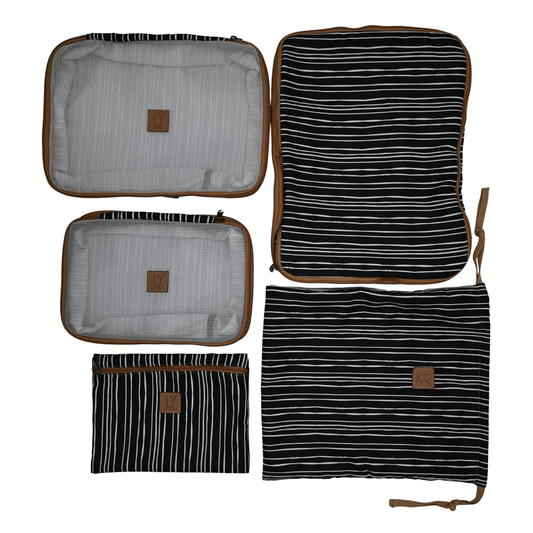 Compression Packing Pod Set - Stripe Black & White