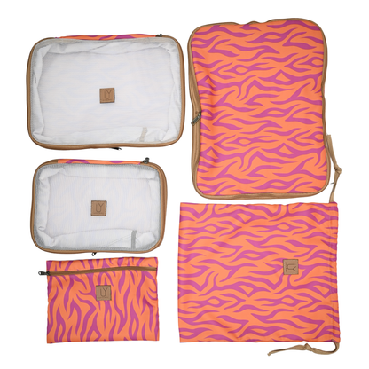 Compression Packing Pod Set - Tangerine Tiger