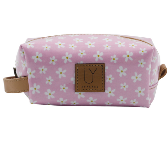 Cosmetic Bag - Pink Daisy