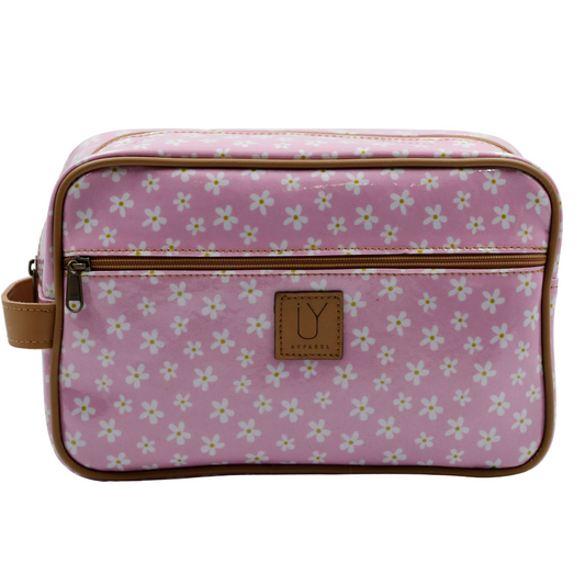 Large Toiletry Bag - Pink Daisy