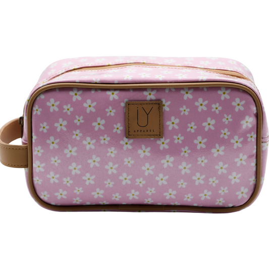 Small Toiletry Bag - Pink Daisy