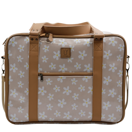 Overnight Bag with Leather Handles - Ruby Daisy