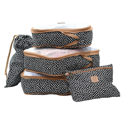Compression Packing Pod Set - Leopard Pink