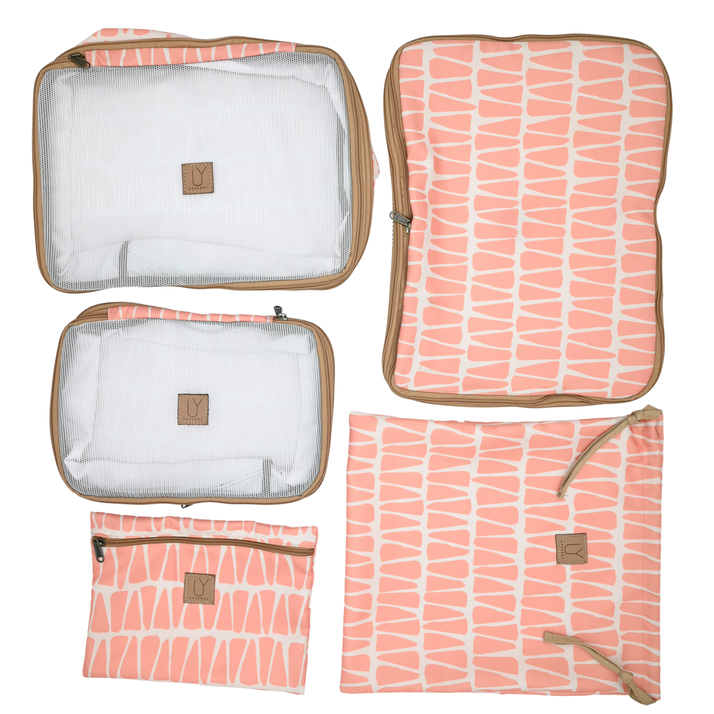 Compression Packing Pod Set - Cracked Earth Coral