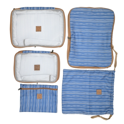 Compression Packing Pod Set - Stripe Blue