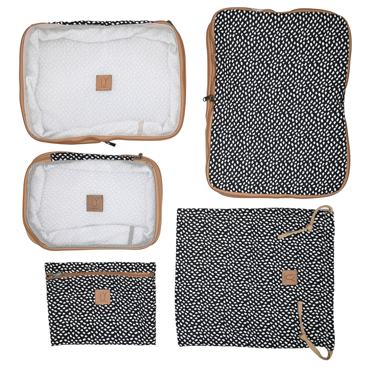 Compression Packing Pod Set - Scatter White on Black