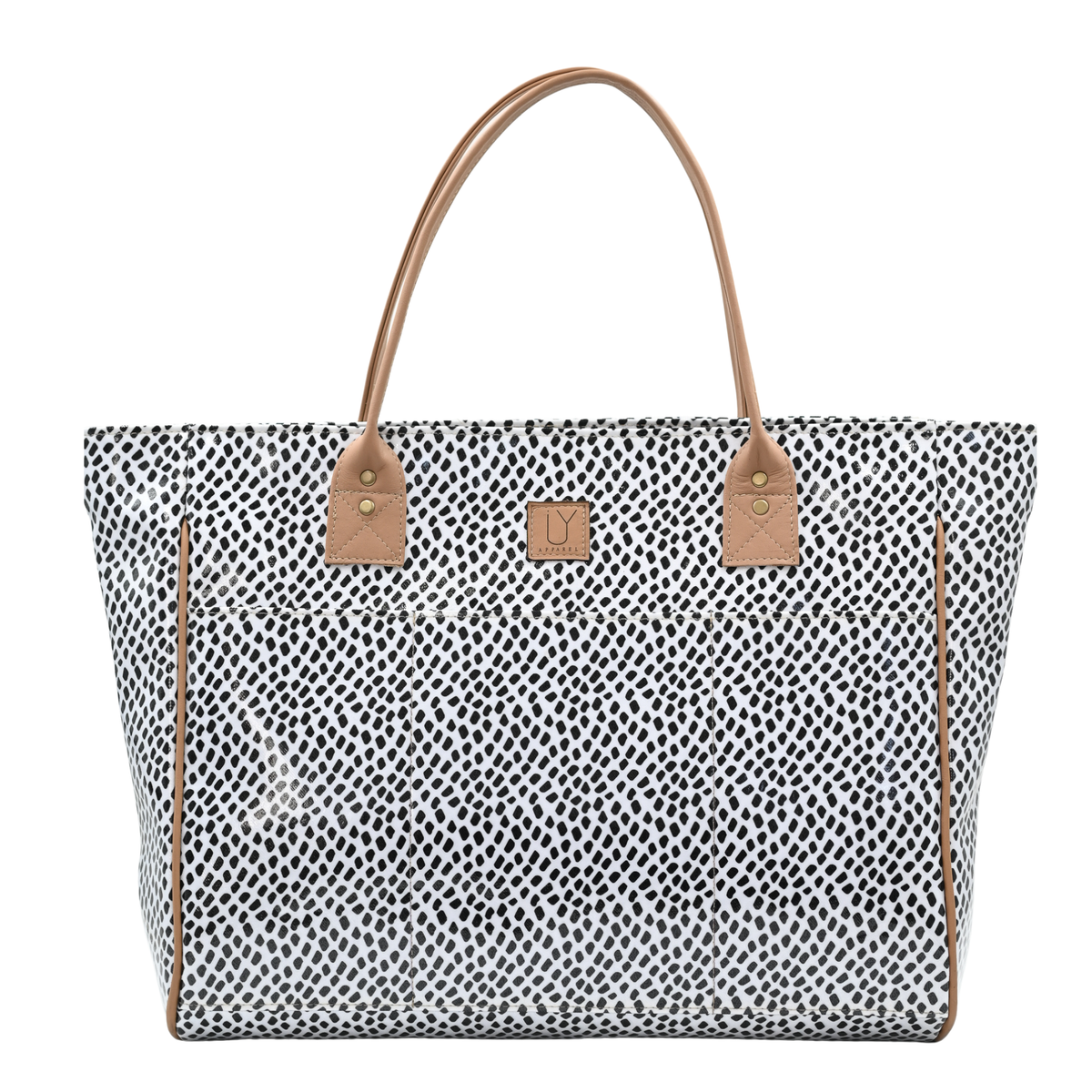 Shopper Bag - Scatter Black on White