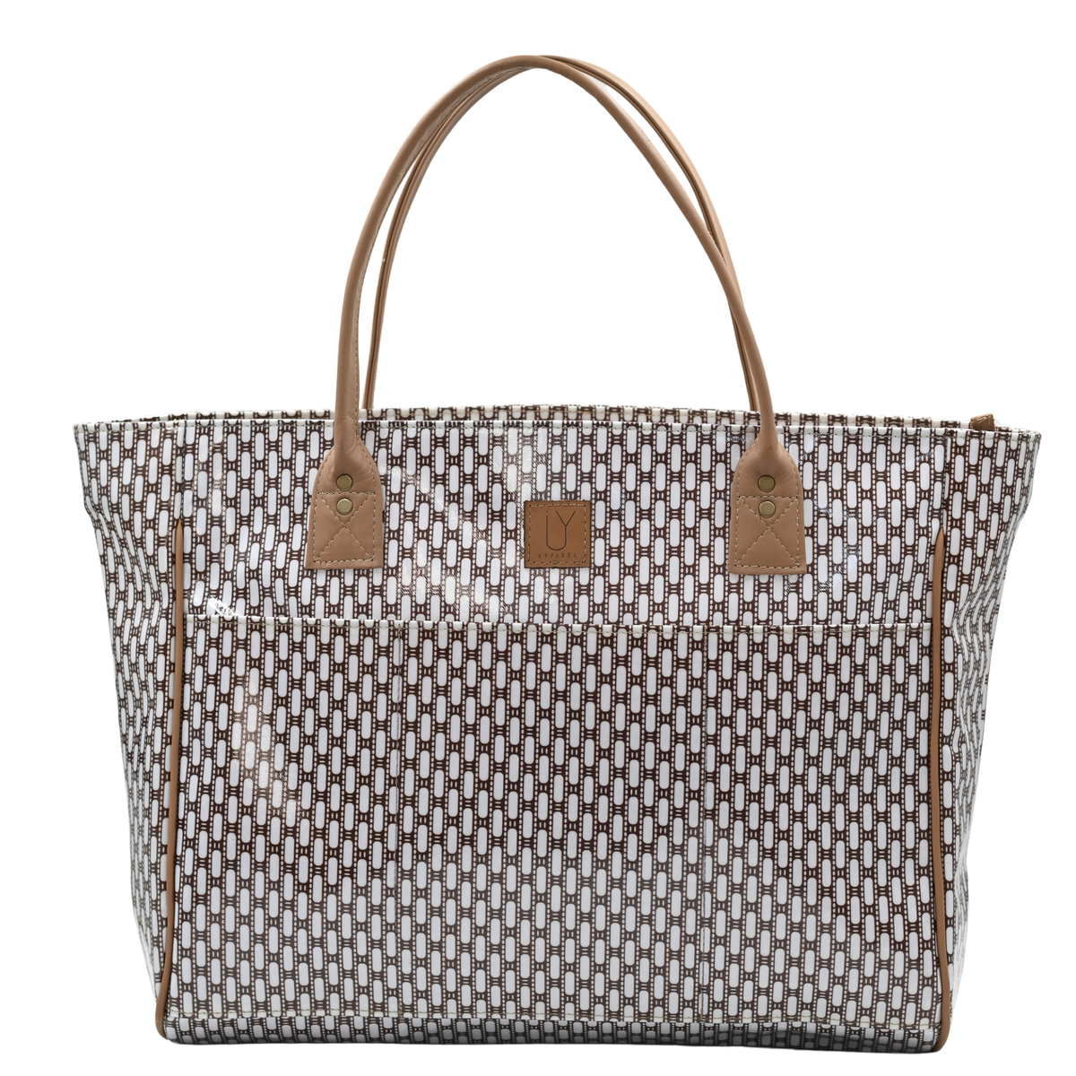 Shopper Bag - African Tweed White