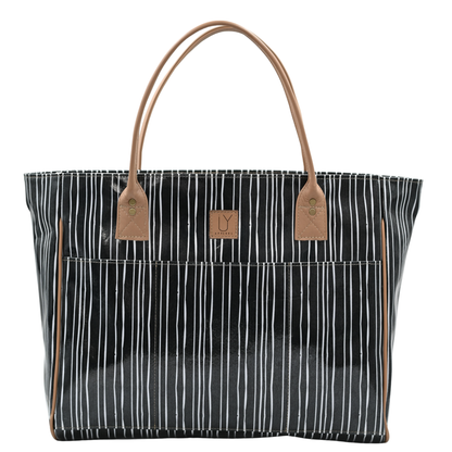 Shopper Bag - Stripe Black & White