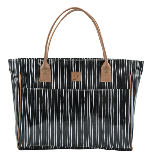 Shopper Bag - Stripe Black & White