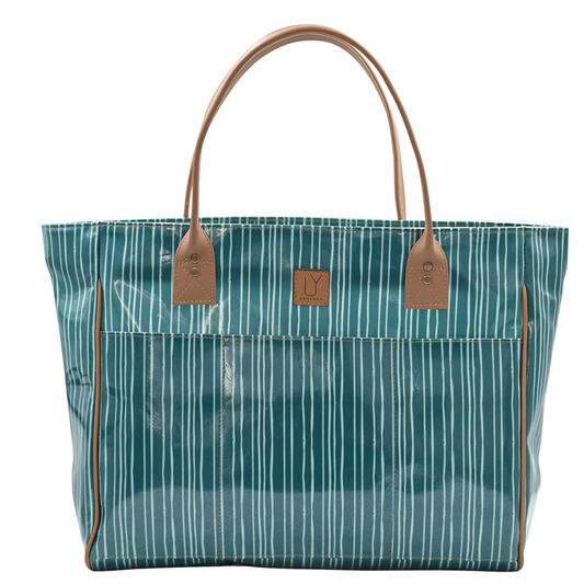 Shopper Bag - Stripe Green