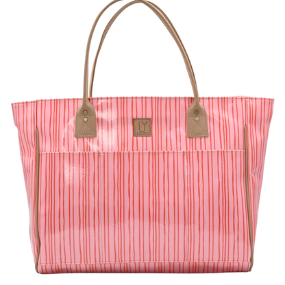 Shopper Bag - Stripe Pink