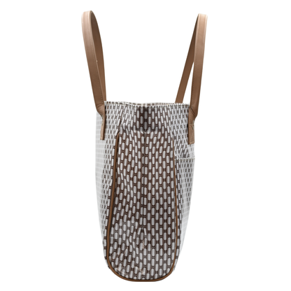 Shopper Bag - African Tweed White