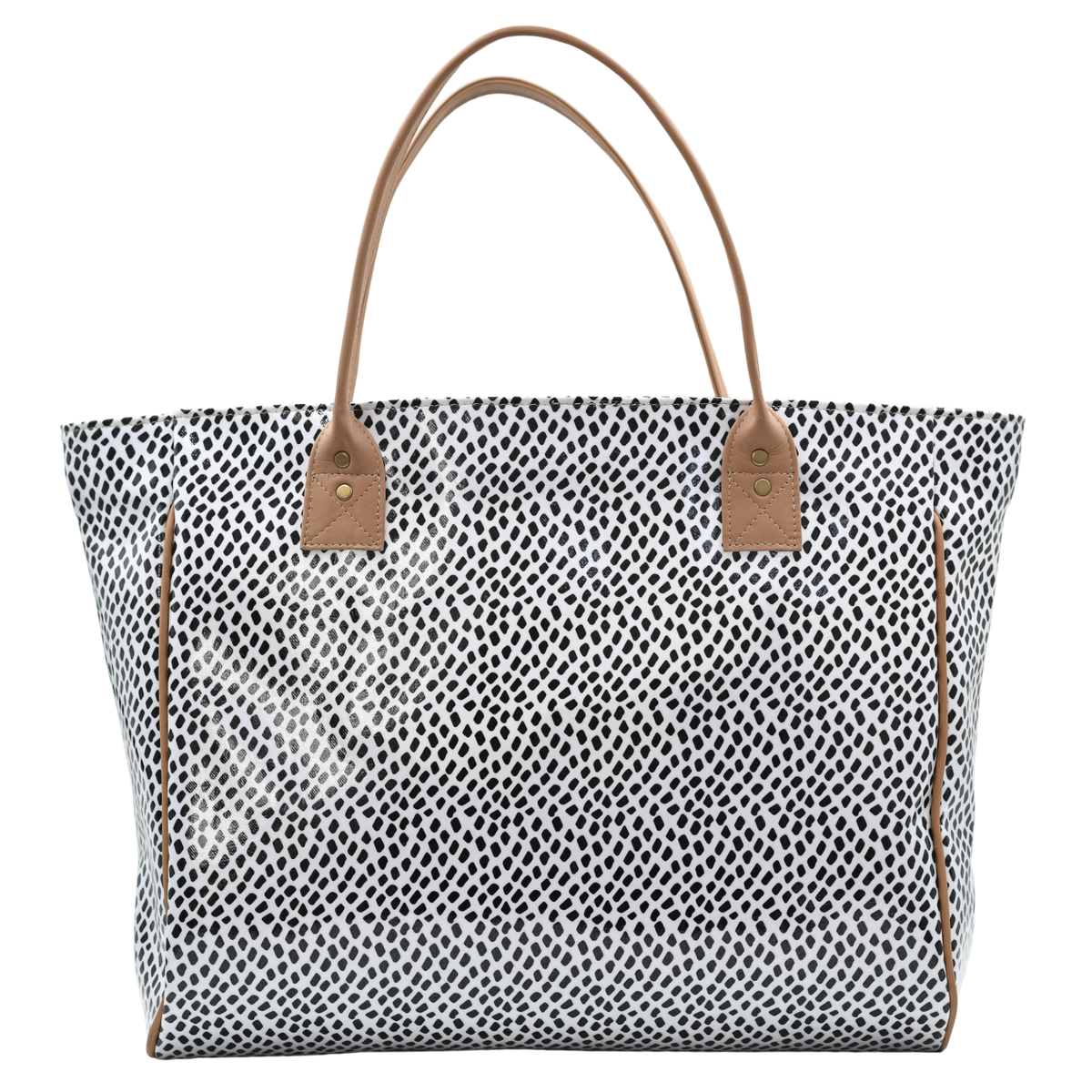 Shopper Bag - Scatter Black on White