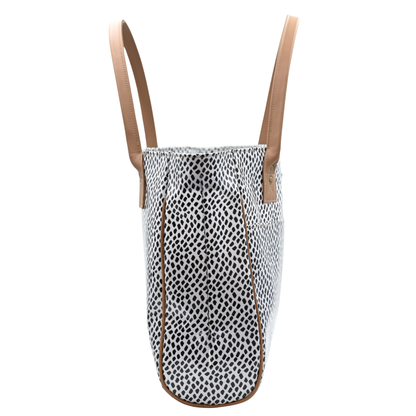 Shopper Bag - Scatter Black on White