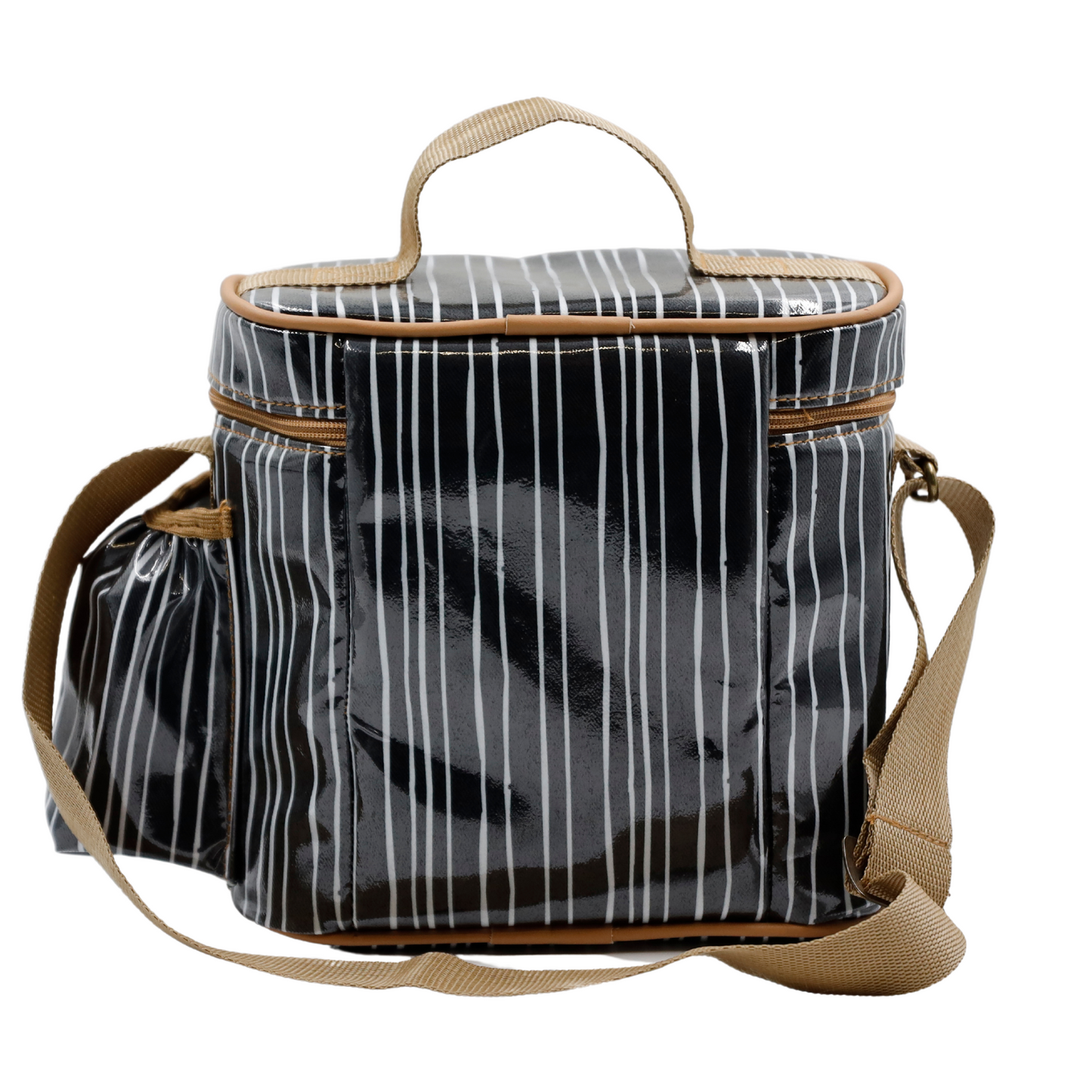 Snakpak Lunch Cooler - Stripe Black and White