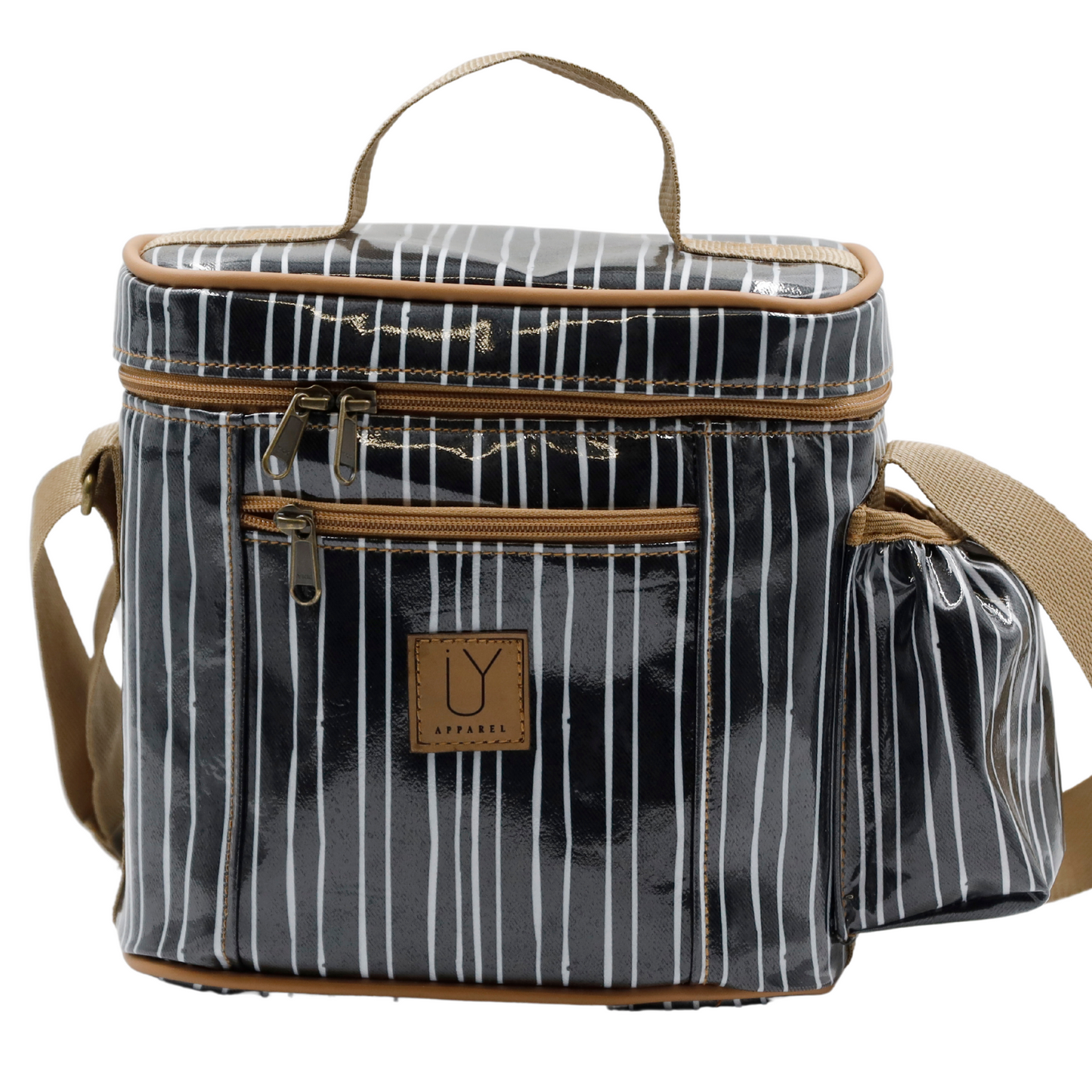 Snakpak Lunch Cooler - Stripe Black and White