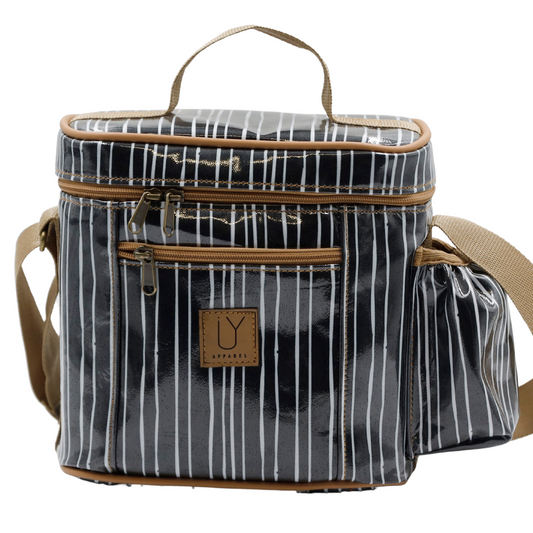 Snakpak Lunch Cooler - Stripe Black and White