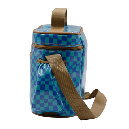 Snakpak Lunch Cooler - Warped Check Aqua