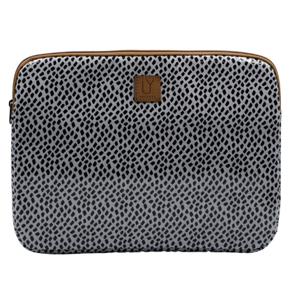 Laptop Sleeve Large - Scatter Black on White
