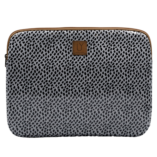 Laptop Sleeve Large - Scatter Black on White