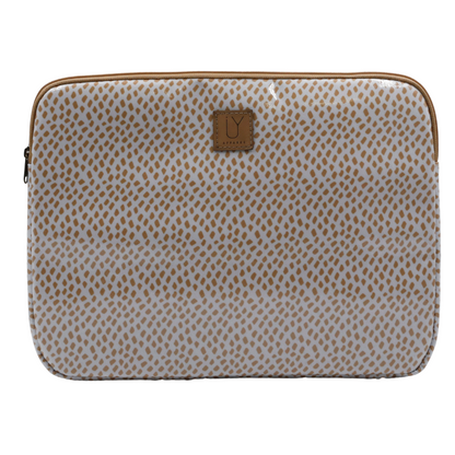 Laptop Sleeve Large - Scatter Gold on White