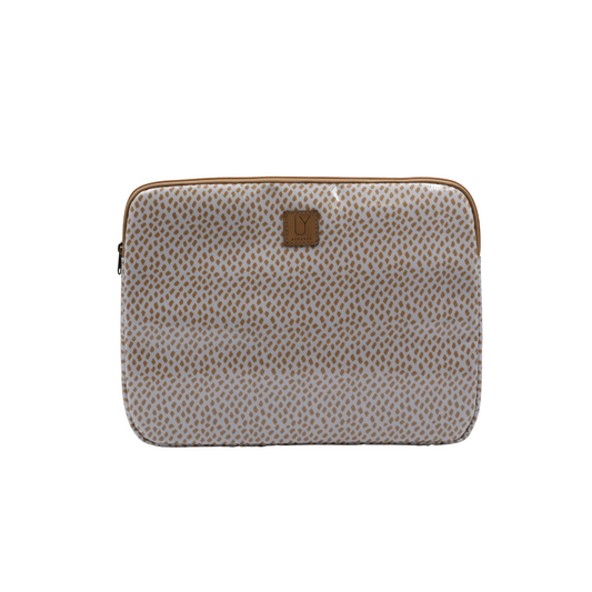 Laptop Sleeve Medium - Scatter Gold on White