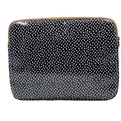 Laptop Sleeve Large - Scatter White on Black