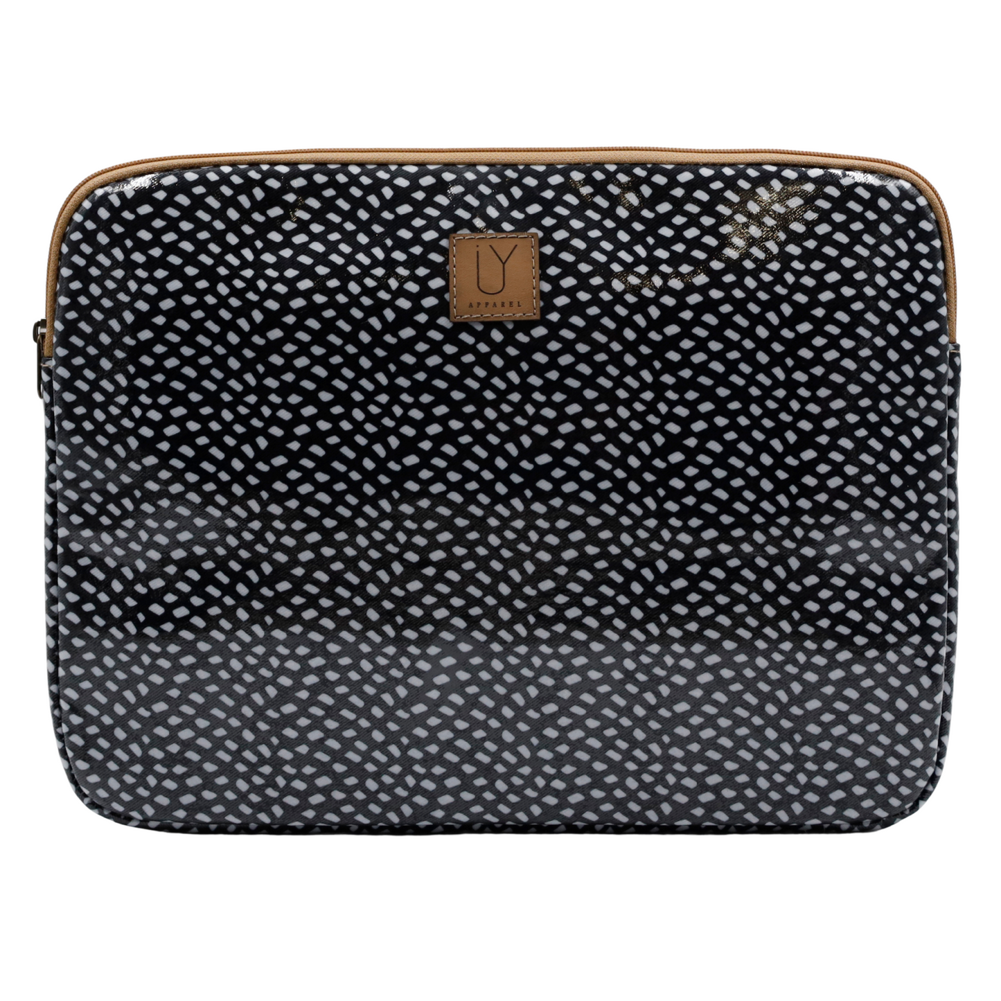 Laptop Sleeve Large - Scatter White on Black