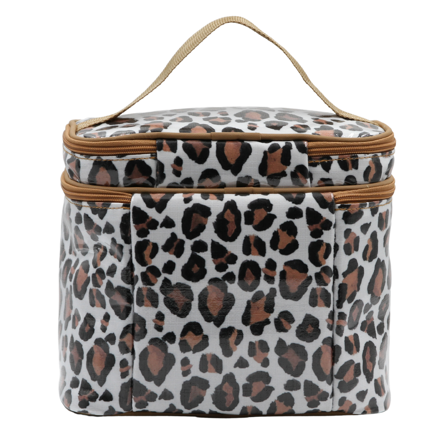 Stand Up Toiletry Bag - Leopard Sand